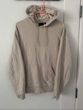 ASOS Beige Oversized Pullover Hoodie